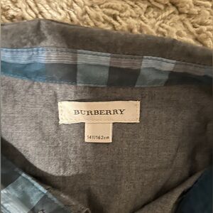 Original Burberry grey shirt size 14y or small men